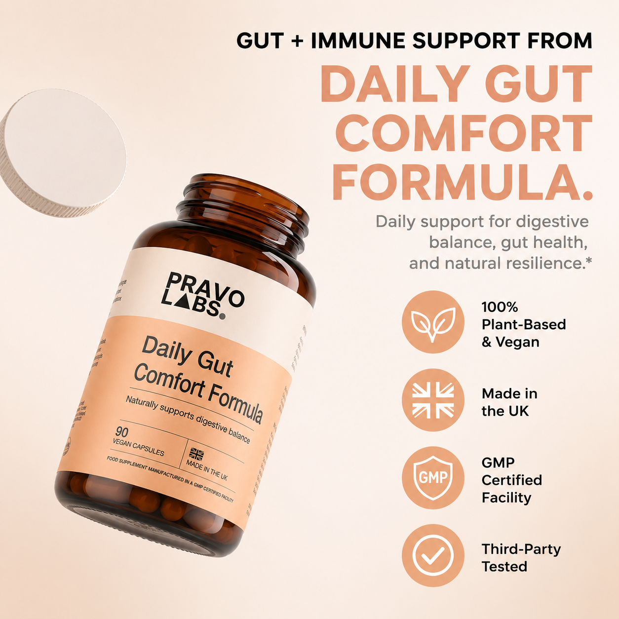 PRAVOLABS® - DAILY GUT COMFORT FORMULA
